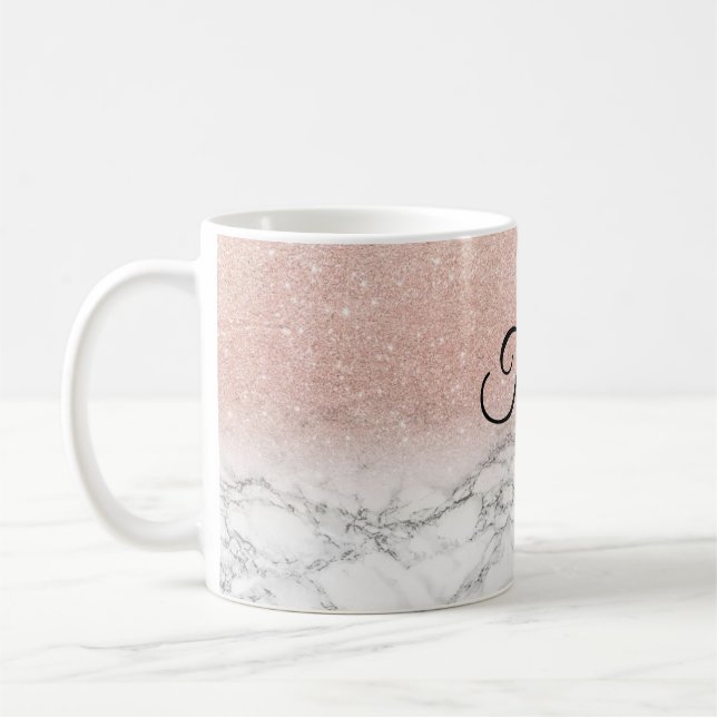 Tasse de marbre personnalisée d'étincelle (Gauche)
