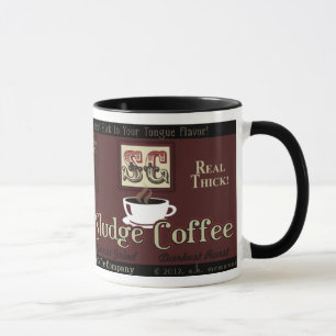 Tasse de marque de café de boue