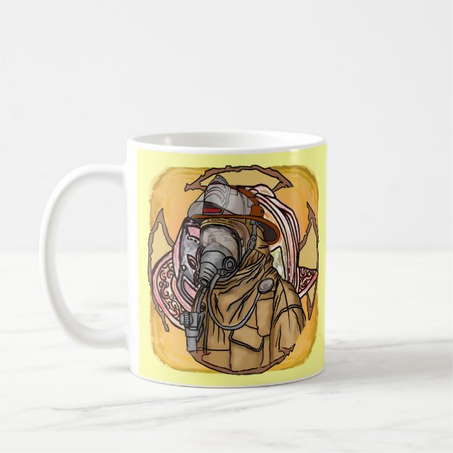 Tasse de masque de pompier (Gauche)