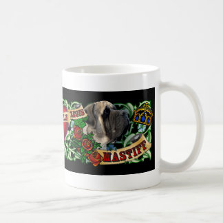Tasse de mastiff de tatouage