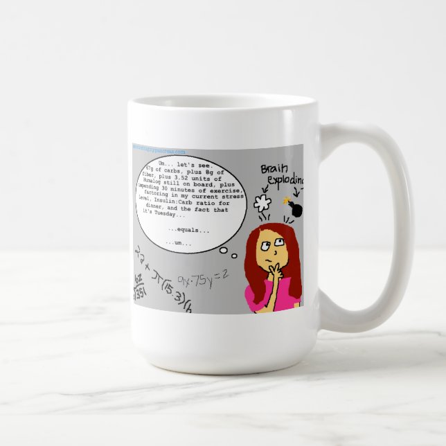Tasse de maths de diabète (Droite)