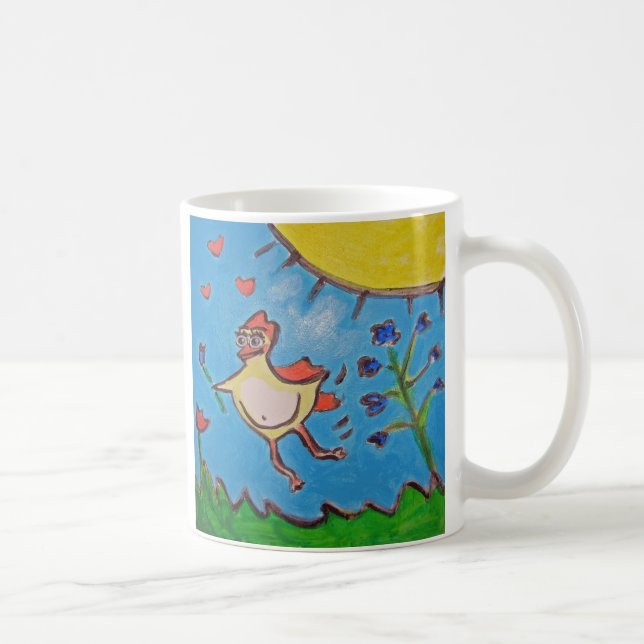 Tasse de matin de poulet de ressort (Droite)