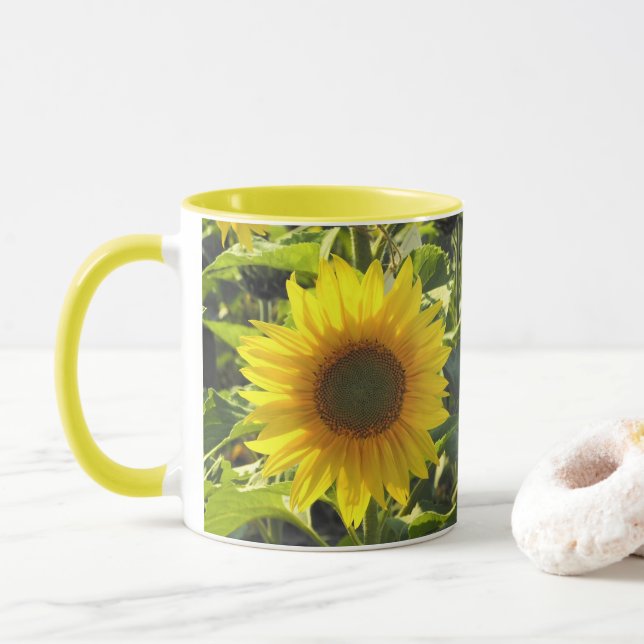 Tasse de matin de tournesol (Avec donut)