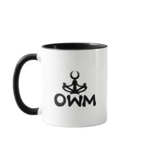 Tasse de méditation de mantra d'un mot