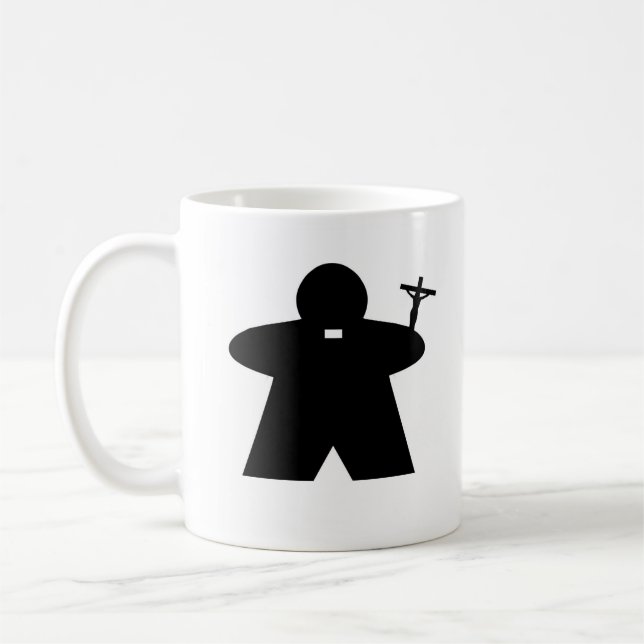 Tasse de Meeple de prêtre et de nonne (Gauche)