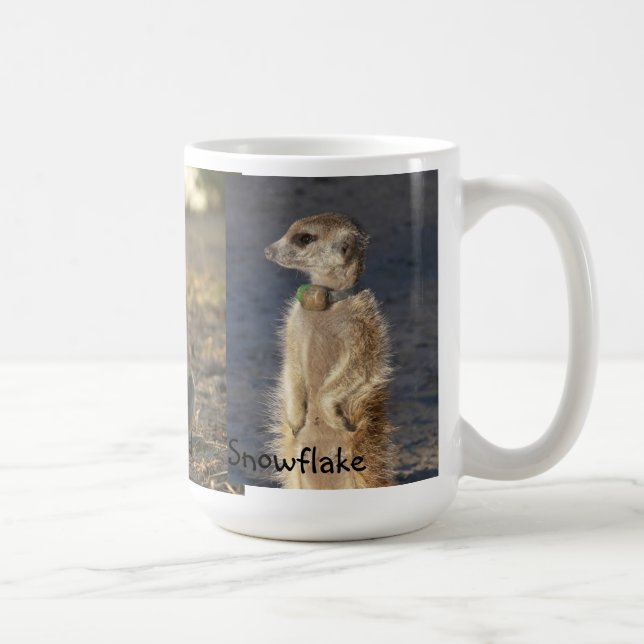 Tasse de Meerkat de flocon de neige de Toblerone (Droite)