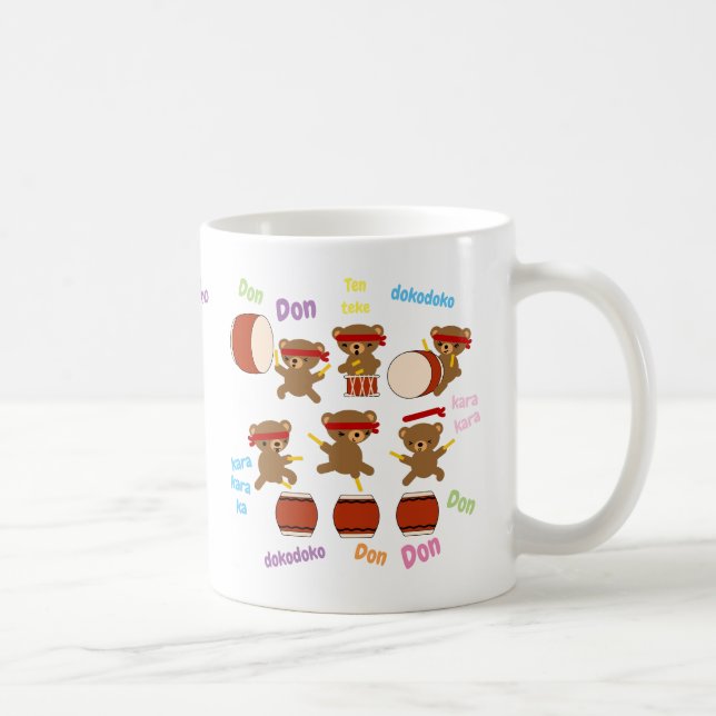 Tasse de mise en tambour mignonne d'ours de (Droite)
