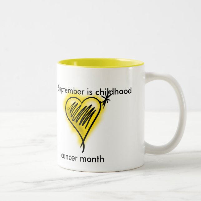 Tasse de mois de cancer d'enfance (Droit)