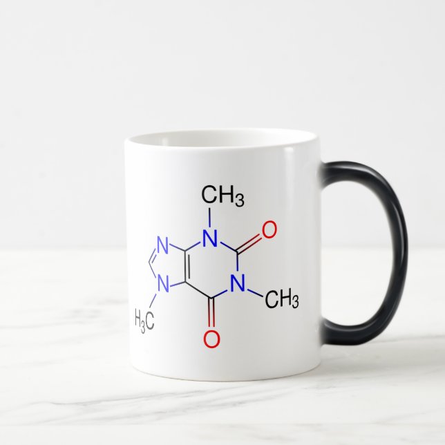 Tasse de molécule de caféine (Droite)