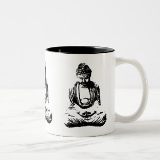 Tasse de monochrome de Bouddha