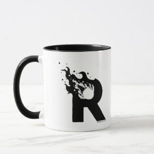 Tasse de monogramme de logo de R