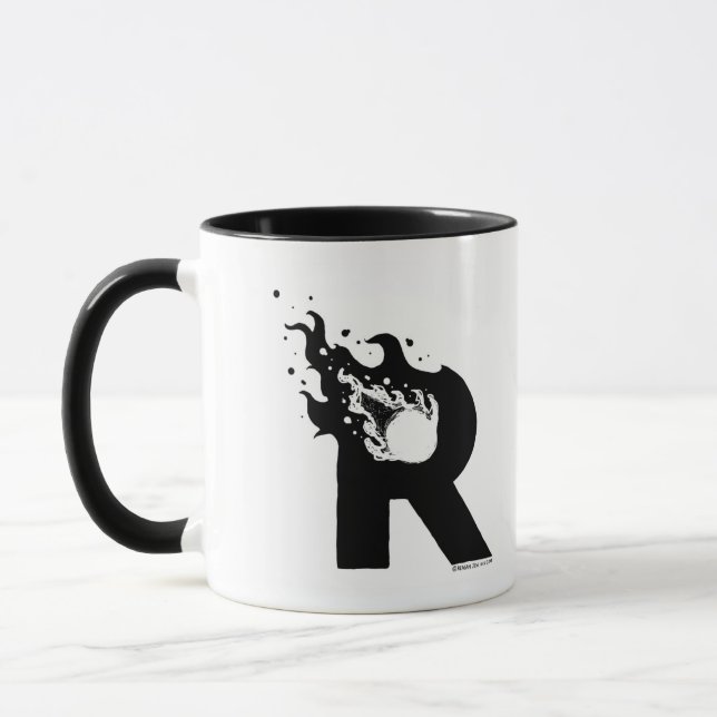 Tasse de monogramme de logo de R (Gauche)