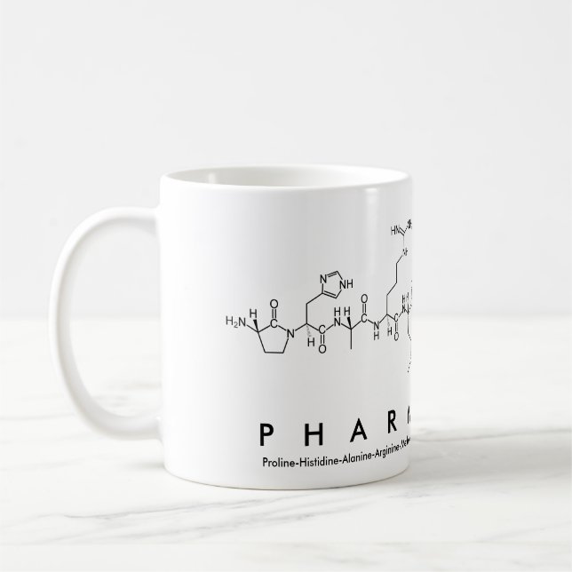 Tasse de mot de peptide de pharmacien (Gauche)