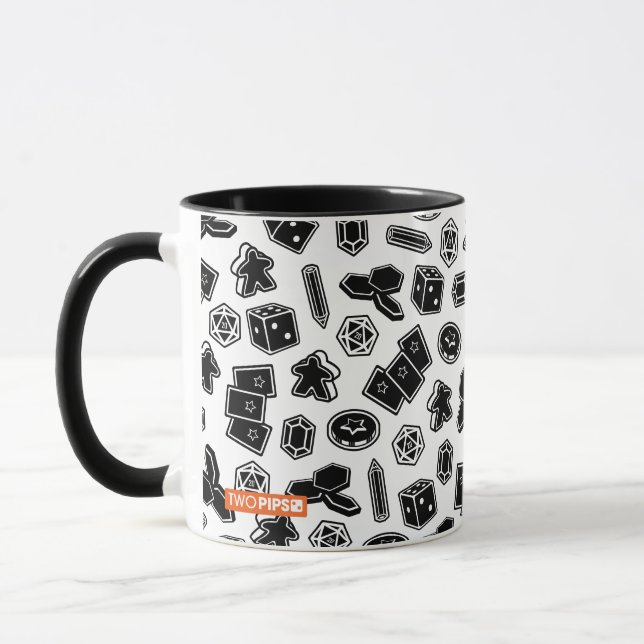 Tasse de motif de jeu de société (Gauche)