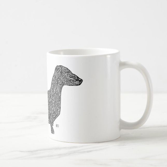 Tasse de motif de teckel (Droite)