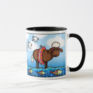 tasse de moutons d'été
