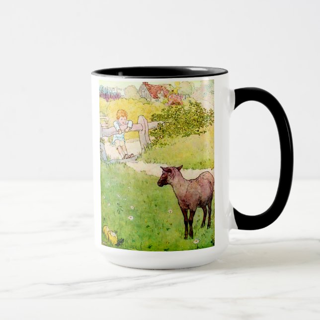Tasse de moutons noirs de bêlement de bêlement (Droite)