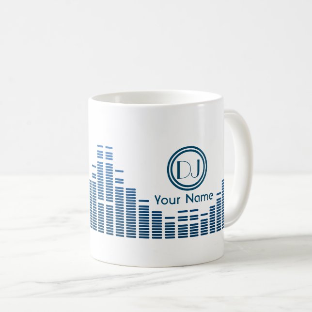 Tasse de musicien du DJ personnalisée (Devant droit)