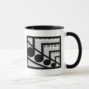 Tasse de musique de piano