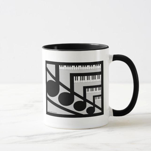 Tasse de musique de piano (Droite)