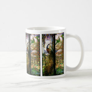 Tasse de nature en verre souillé de Tiffany