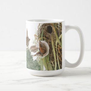 Tasse de nids d'animaux de faune d'oiseaux de