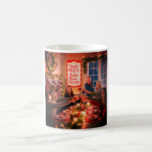 tasse de Noël à café avec beaucoup de célébrations