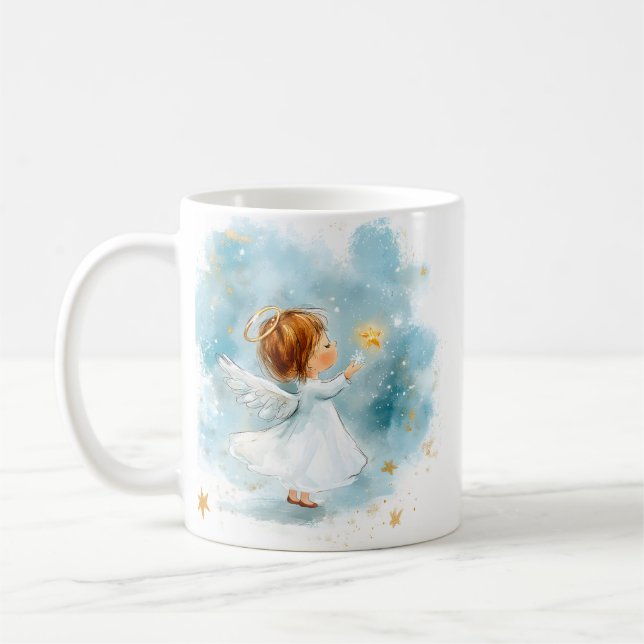 Tasse de Noël Ange Cadeau de Fêtes (Gauche)