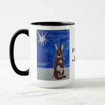 Tasse de Noël avec lapin
