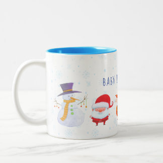 Tasse de Noël avec Père Noël et mignons amis des a