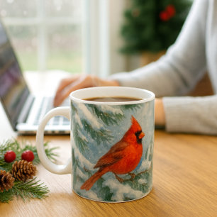 Tasse de Noël avec un Cardinal des Boisland