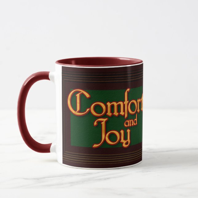 Tasse de Noël de confort et de joie (Gauche)