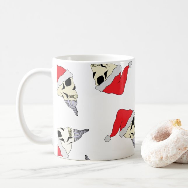 Tasse de Noël de la Tasse du Café de Père Noël (Avec donut)