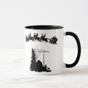 Tasse de Noël de radio-amateur - opérateur et P