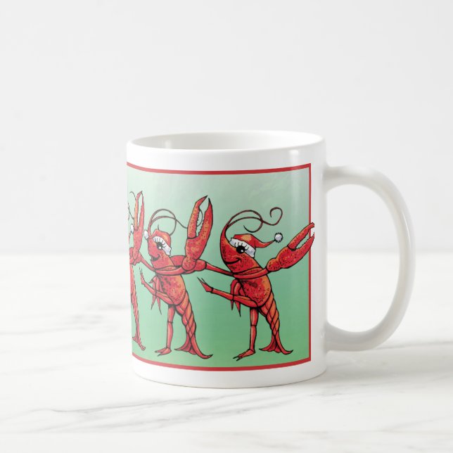 Tasse de Noël d'écrevisses de danse (Droite)
