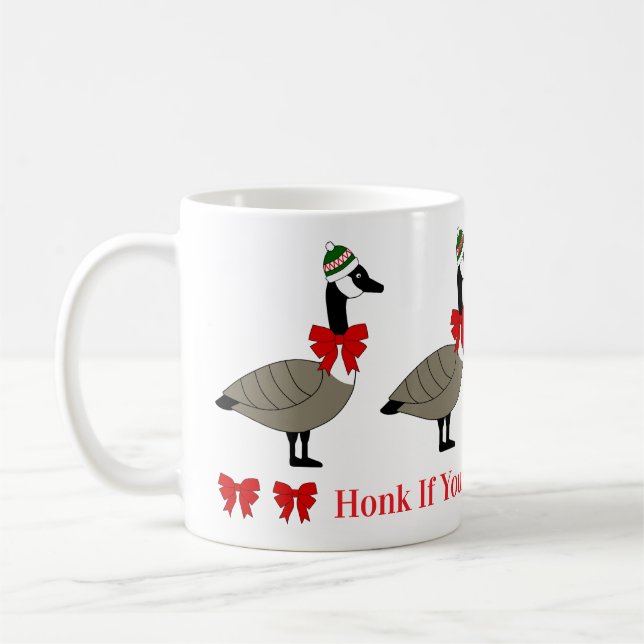 Tasse de Noël d'oies canadiennes (Gauche)
