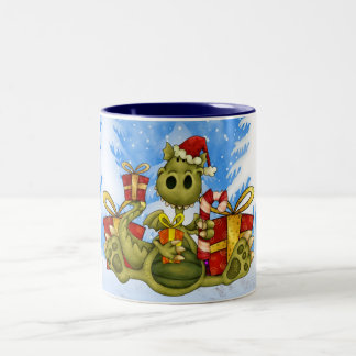 Tasse de Noël - dragon mignon de Noël
