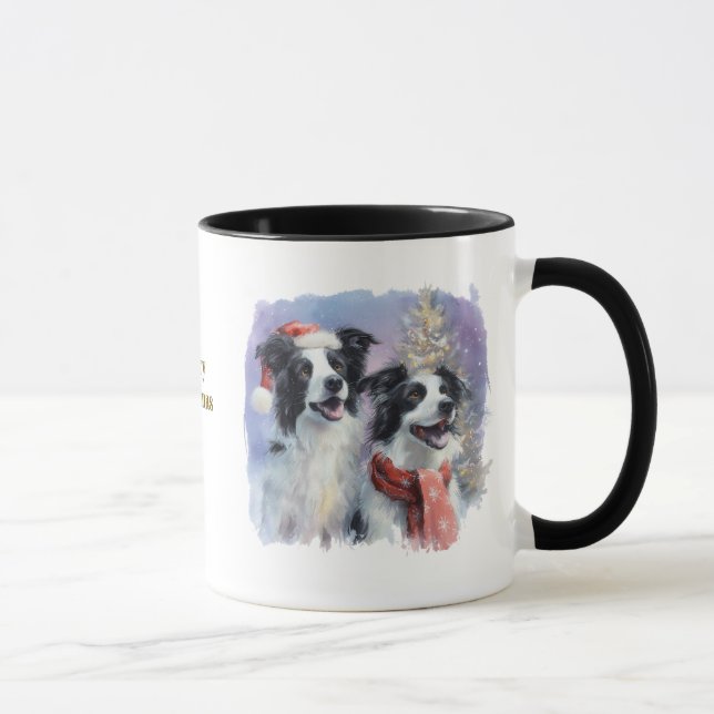 Tasse de Noël pour Amoureux des Chiens (Droite)