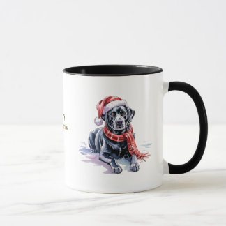 Tasse de Noël pour Amoureux des Chiens/Labrador