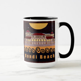 Tasse de noir de pavillon de plage de Bondi