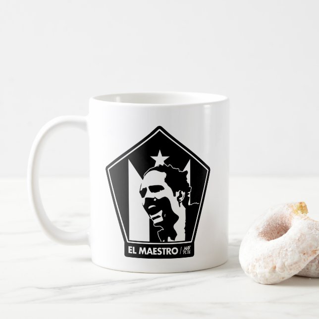 TASSE DE NOIR ET DE BLANC DU MAESTRO %PIPE% D'EL (Avec donut)