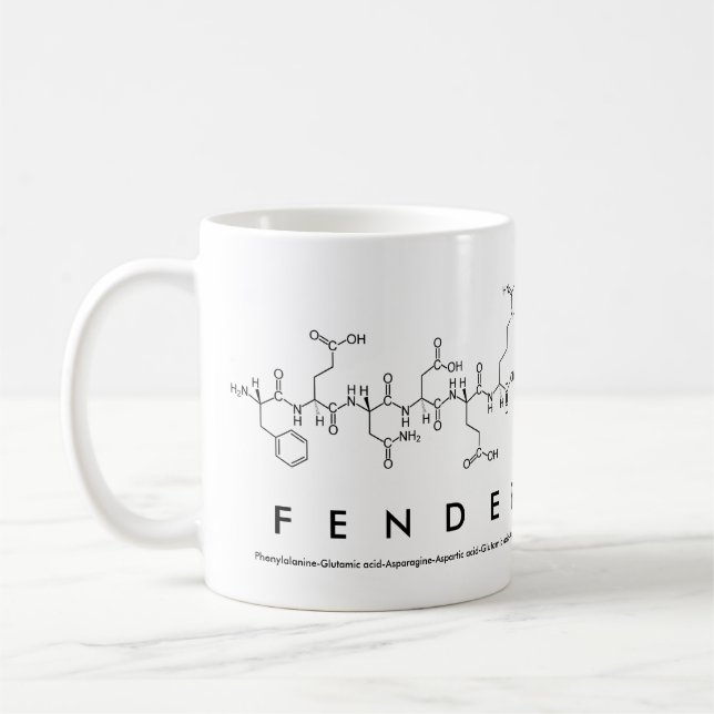 Tasse de nom de peptide d'amortisseur (Gauche)