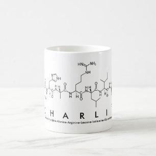 Tasse de nom de peptide de Charlie