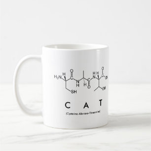 Tasse de nom de peptide de chat