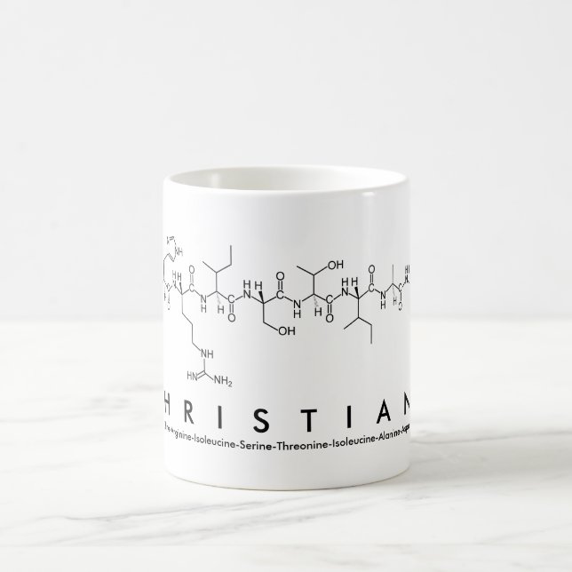 Tasse de nom de peptide de Christiana (Centre)