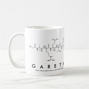 Tasse de nom de peptide de Gareth