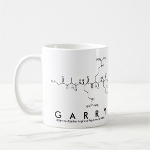 Tasse de nom de peptide de Garry