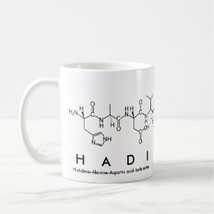 Tasse de nom de peptide de Hadi