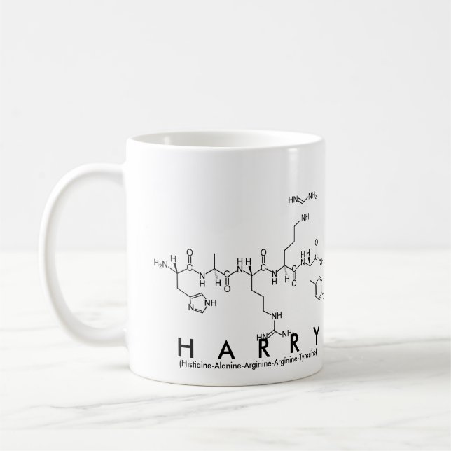 Tasse de nom de peptide de Harry (Gauche)