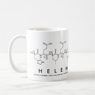 Tasse de nom de peptide de Hélène